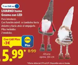 Lidl LIVARNO HOME Gnomo con LED oferta