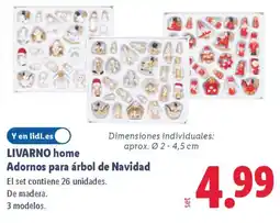 Lidl LIVARNO HOME Adornos para árbol de Navidad oferta