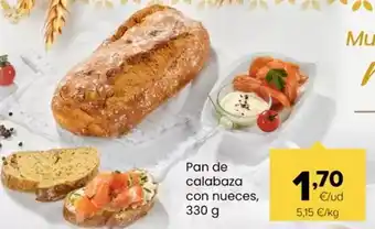 Pan de calabaza con nueces