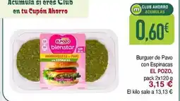 Masymas Elpozo - el pozo burguer de pavo con espinacas oferta