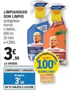 E.Leclerc Don limpio - limpiahogar oferta