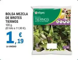 E.Leclerc Eliges - bolsa mezcla de brotes tiernos oferta