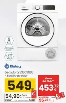 Eroski Balay - secadora 3sb090be oferta