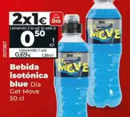 Dia Dia get move - bebida isotónica blue 50 cl oferta