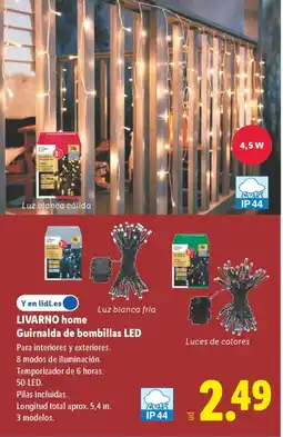 Lidl LIVARNO HOME Guirnalda de bombillas LED oferta