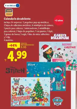 Lidl Calendario de adviento oferta