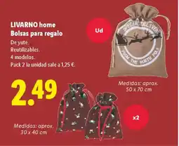 Lidl LIVARNO HOME Bolsas para regalo oferta