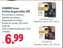 Lidl LIVARNO HOME Cortina de guirnaldas LED oferta