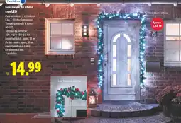Lidl Guirnalda de abeto con LED oferta