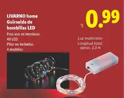 Lidl LIVARNO HOME Guirnalda de bombillas LED oferta