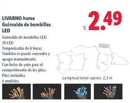 Lidl LIVARNO HOME Guirnalda de bombillas LED oferta