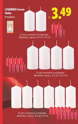 Lidl LIVARNO HOME Velas oferta