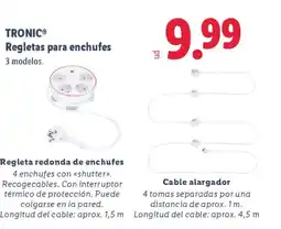 Lidl TRONIC Regletas para enchufes oferta