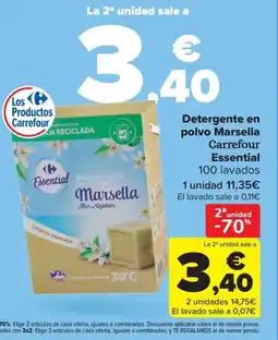 Carrefour Detergente en polvo Marsella Carrefour Essential oferta