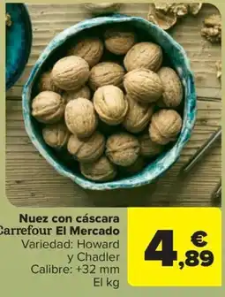 Carrefour Nuez con cáscara Carrefour El Mercado oferta