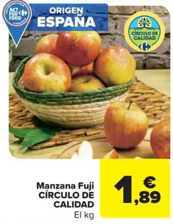Carrefour CÍRCULO DE CALIDAD Manzana Fuji oferta