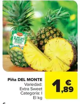Carrefour DEL MONTE Piña oferta