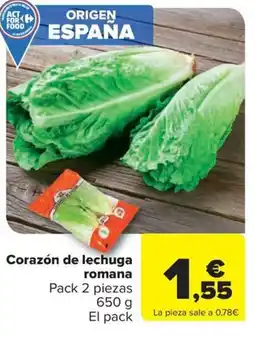Carrefour Corazón de lechuga romana oferta