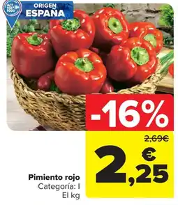 Carrefour Pimiento rojo oferta