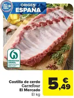 Carrefour Costilla de cerdo Carrefour El Mercado oferta