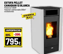 Brico Depôt Estufa pellet canadian 12 blanca oferta
