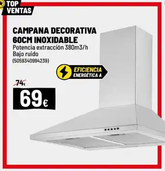 Brico Depôt Campana decorativa 60cm inoxidable oferta