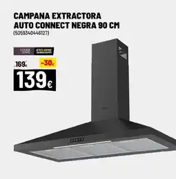 Brico Depôt Campana extractora auto connect negra 90 cm oferta