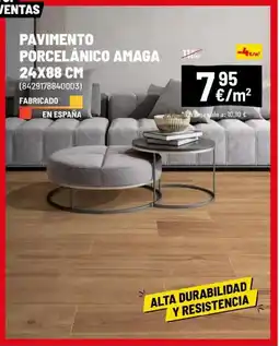 Brico Depôt Pavimento porcelánico amaga 24x88 cm oferta