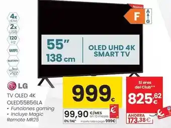 Lg - tv oled 4k oled55b56la