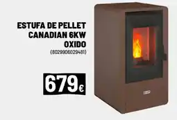 Brico Depôt Estufa de pellet canadian 6kw oxido oferta