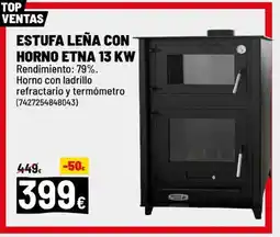 Brico Depôt Estufa leña con horno etna 13 kw oferta