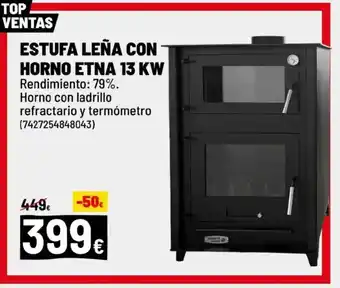 Brico Depôt Estufa leña con horno etna 13 kw oferta