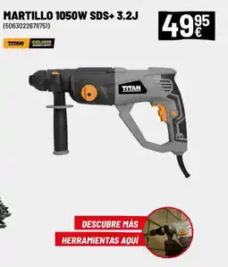 Brico Depôt TITAN Martillo 1050W SDS+ 3.2J oferta