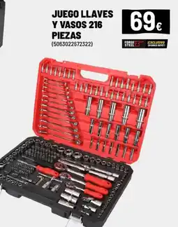 Brico Depôt Juego llaves y vasos 216 piezas oferta