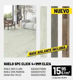 Brico Depôt Suelo spc click 4+1mm eliza oferta