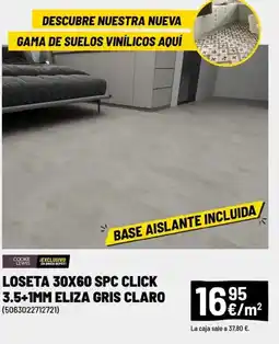 Brico Depôt Loseta 30x60 spc click 3.5+1mm eliza gris claro oferta