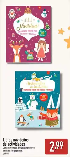 ALDI Libros navidenos de actividades oferta