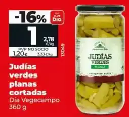 Dia Dia vegecampo - judías verdes planas cortadas oferta