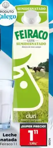 Dia Feiraco - leche semidesnatado oferta