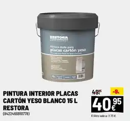 Brico Depôt Pintura interior placas cartón yeso blanco restora oferta