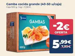 La Sirena Gamba cocida grande (40-50 u/caja) oferta