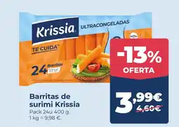 La Sirena KRISSIA Barritas de surimi oferta