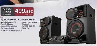 Costco Lg Equipo De Sonido 3500w Xboom Cl98 oferta