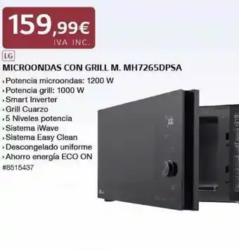 Costco Lg Microondas Con Grill M. Mh7265dpsa oferta