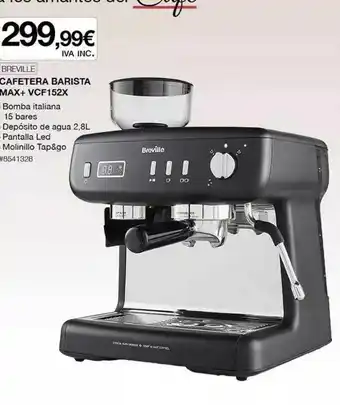 Costco Breville Cafetera Barista Max+ Vcf152x oferta