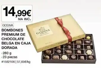 Costco Godiva Bombones Premium De Chocolate Belga En Caja Dorada oferta