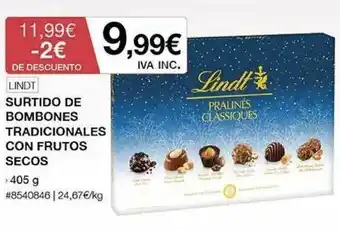 Costco Lindt Surtido De Bombones Tradicionales Con Frutos Secos oferta