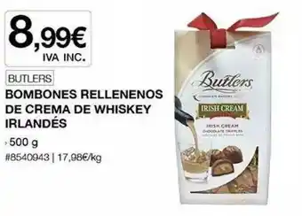Costco Butlers Bombones Rellenenos De Crema De Whiskey Irlandés oferta