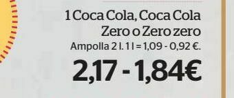 La Sirena Refrescos coca-cola oferta