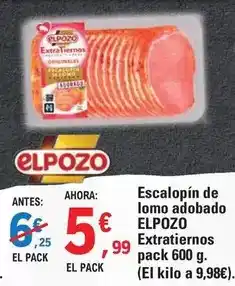 E.Leclerc Elpozo - escalopin de lomo adobado oferta